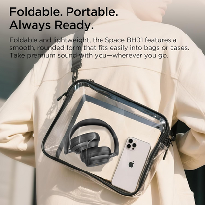 Handsfree Bluetooth Bugani Space BH01, MultiPoint, A2DP, ANC, Musta