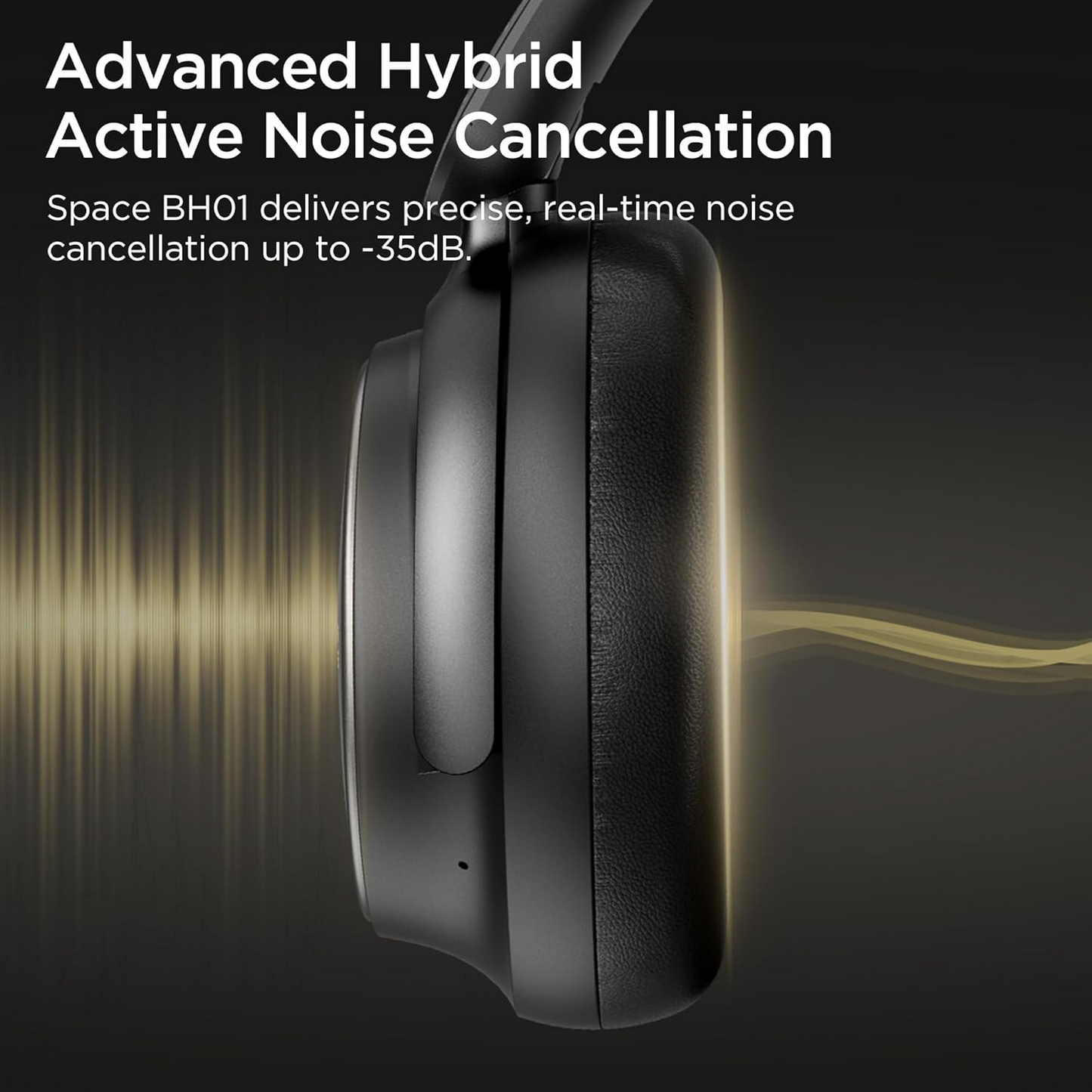 Handsfree Bluetooth Bugani Space BH01, MultiPoint, A2DP, ANC, Musta