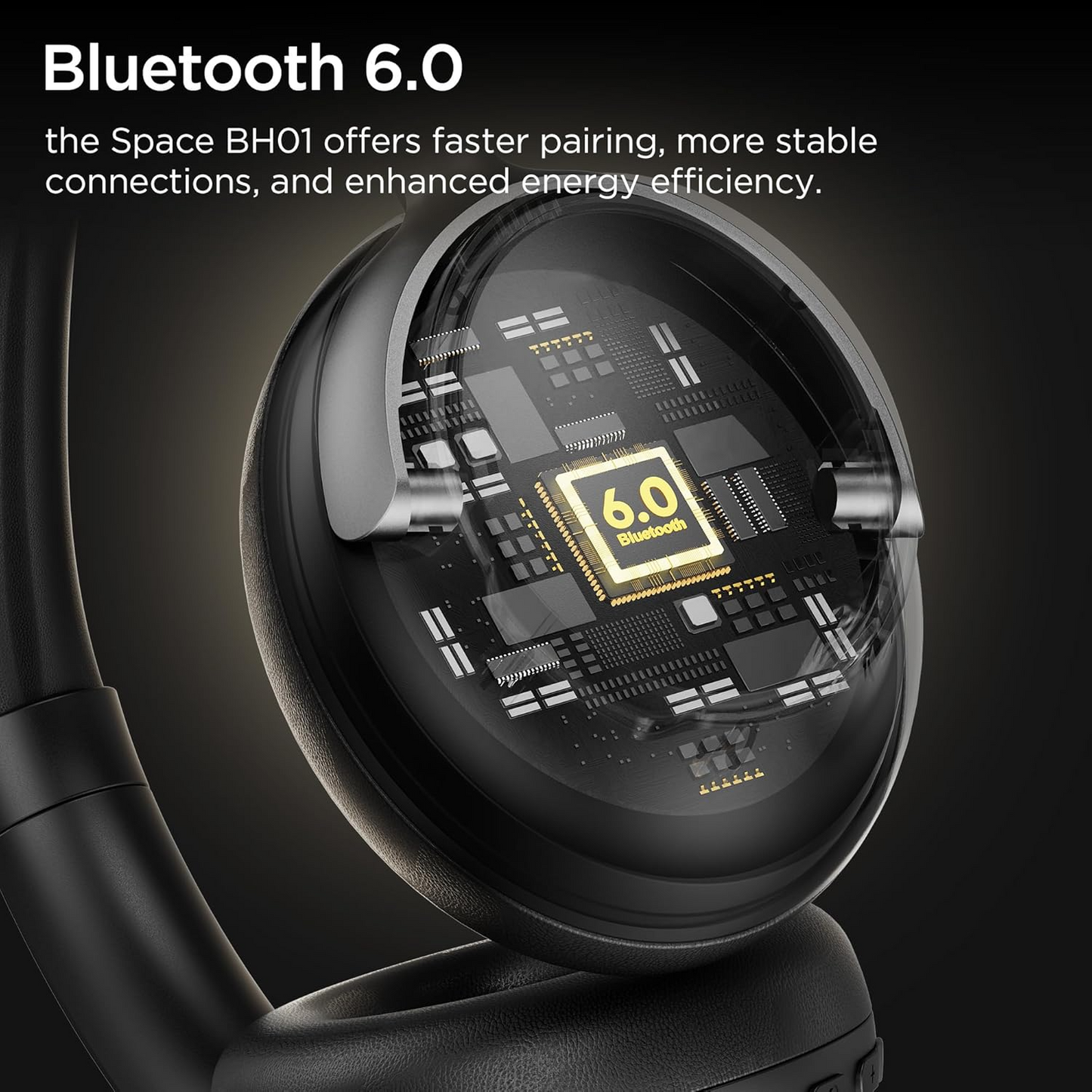 Handsfree Bluetooth Bugani Space BH01, MultiPoint, A2DP, ANC, Musta