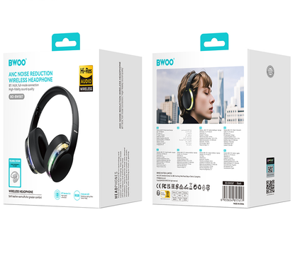 Handsfree Bluetooth BWOO BO-BW587, A2DP, ANC, Musta