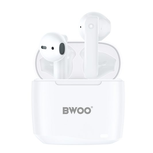 Bluetooth-vapaa käsi BWOO BW94, TWS, Valkoinen