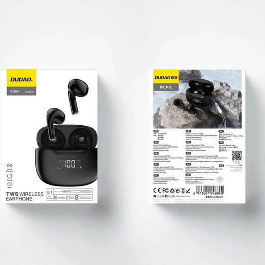 Handsfree Bluetooth Dudao U15N, TWS, Musta