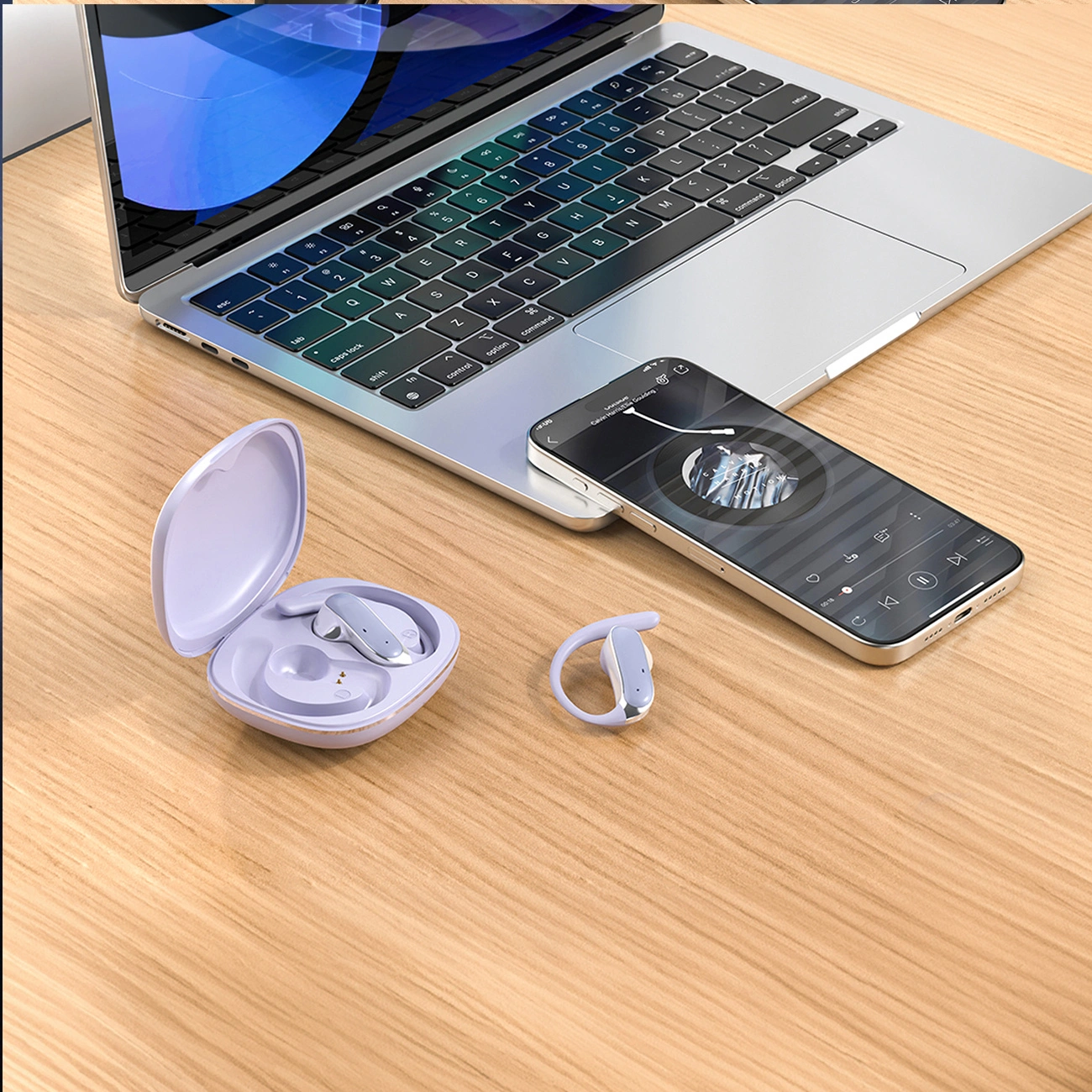 Handsfree Bluetooth Dudao U17Z, TWS, Violetti
