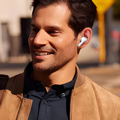 Handsfree Bluetooth Dudao U19 Display, TWS, Valkoinen