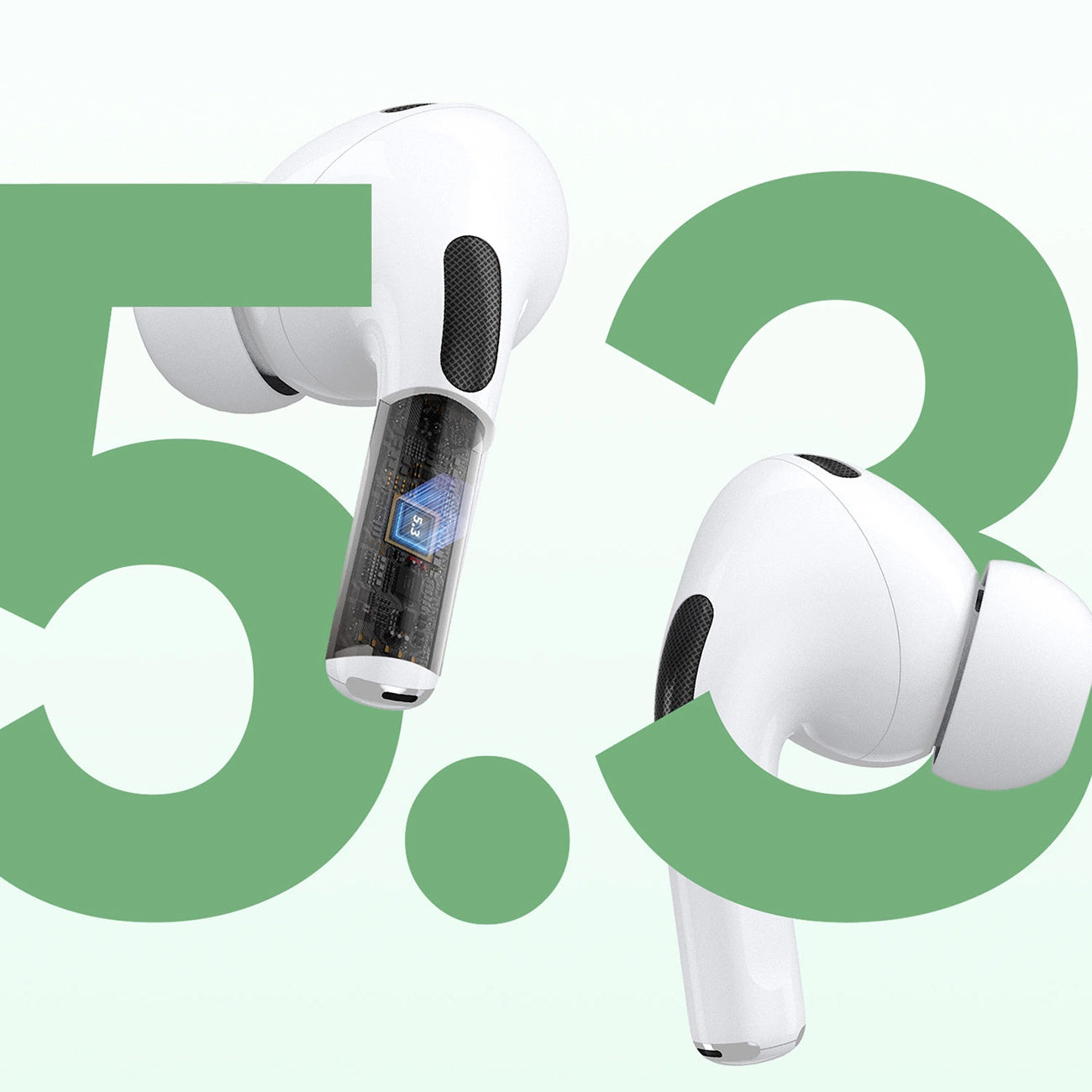 Handsfree Bluetooth Dudao U19 Display, TWS, Valkoinen