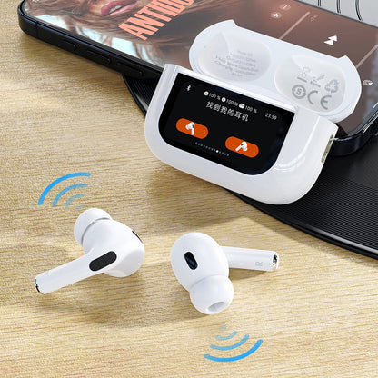Handsfree Bluetooth Dudao U19 Display, TWS, Valkoinen