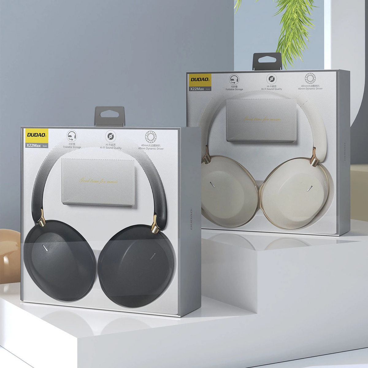 Handsfree Bluetooth Dudao X22 Max, A2DP, ANC, Musta