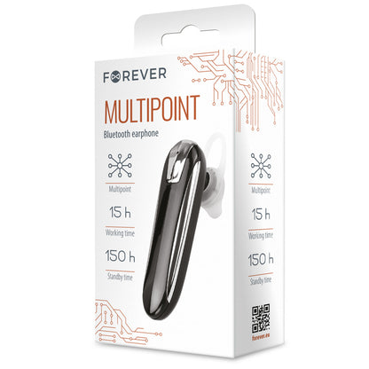 Handsfree Bluetooth Forever FBE-01, MultiPoint, musta 