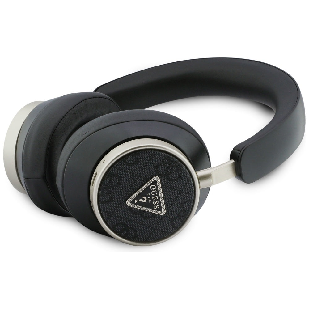 Handsfree Bluetooth Guess 4G Gold Triangle Logo, A2DP, Musta