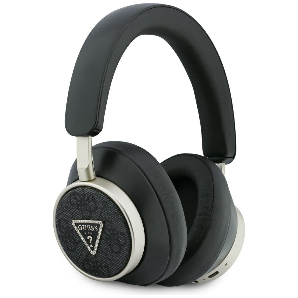 Handsfree Bluetooth Guess 4G Gold Triangle Logo, A2DP, Musta