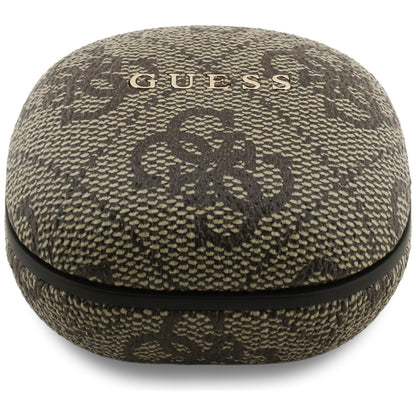 Handsfree Bluetooth Guess 4G Classic Metal Logo, TWS, Ruskea