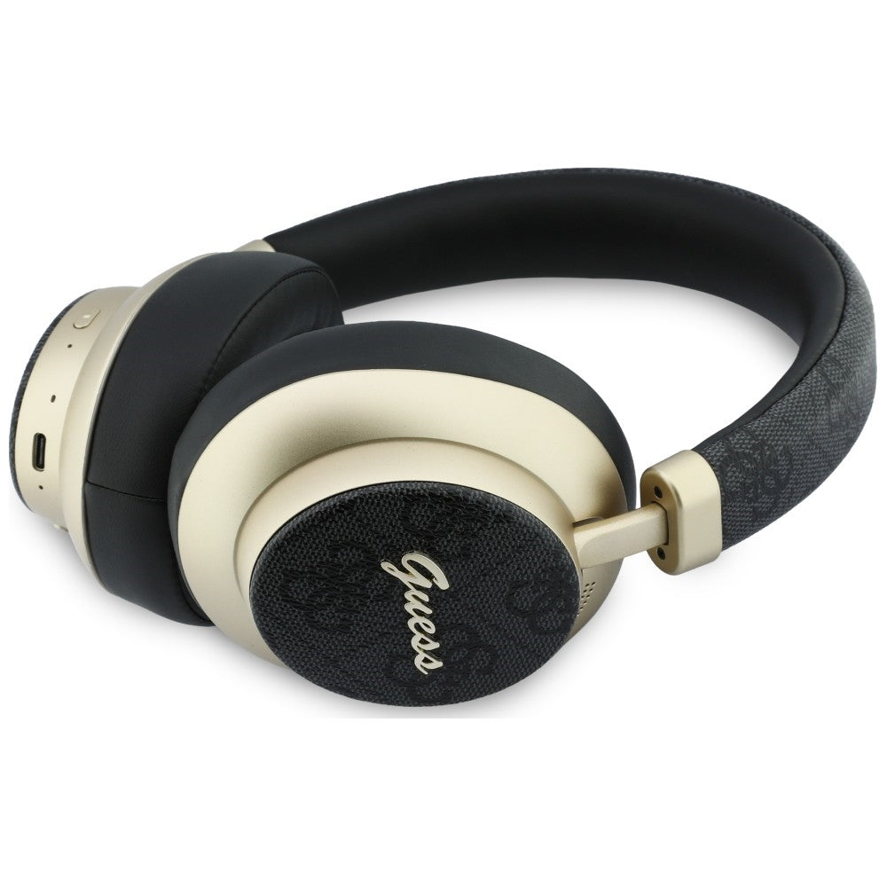 Handsfree Bluetooth Guess 4G Gold Script Metal, A2DP, Musta