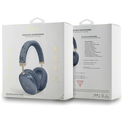 Handsfree Bluetooth Guess 4G Gold Triangle Logo, A2DP, Sininen
