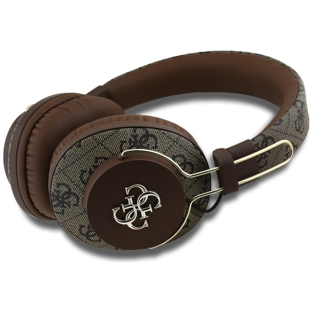Handsfree Bluetooth Guess 4G Metal Logo, A2DP, Ruskea