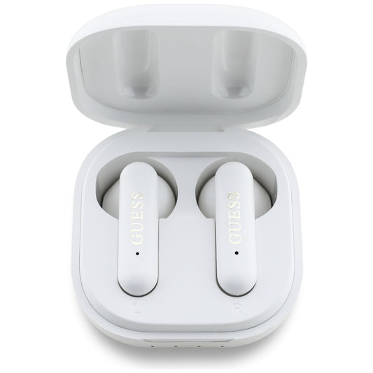 Handsfree Bluetooth Guess 4G Metal Logo, TWS, Valkoinen