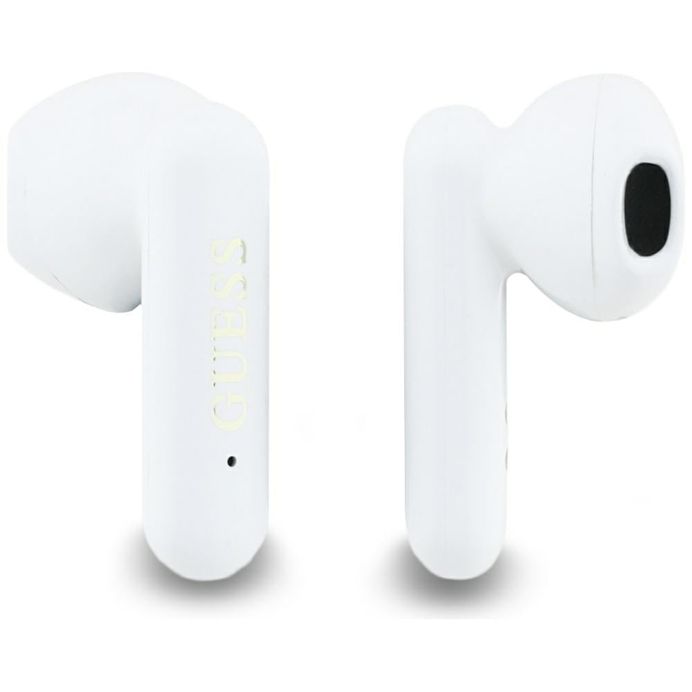 Handsfree Bluetooth Guess 4G Metal Logo, TWS, Valkoinen