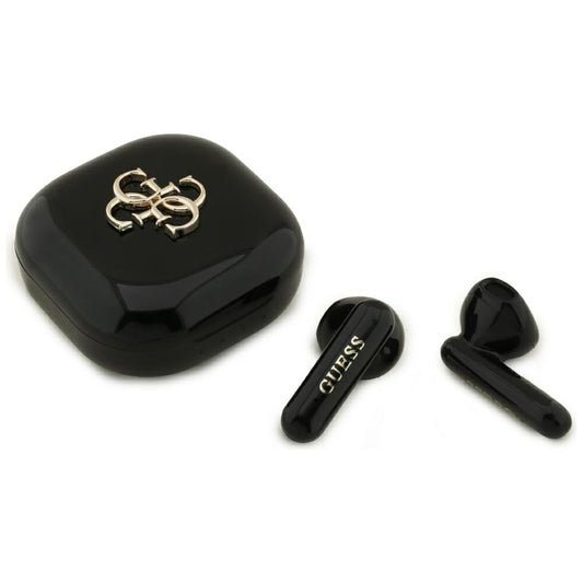 Handsfree Bluetooth Guess 4G Metal Logo, TWS, Musta