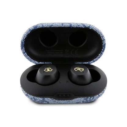 Handsfree Bluetooth Guess 4G Metal, TWS, Sininen