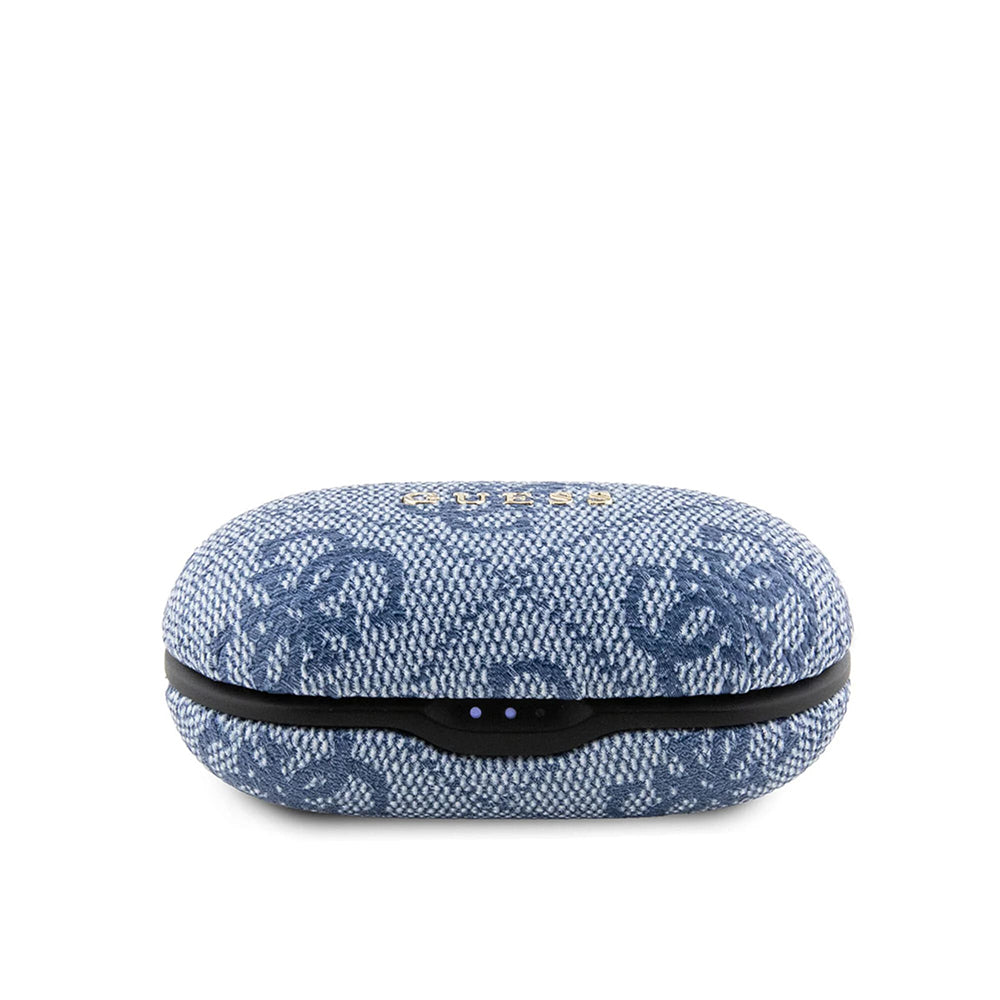Handsfree Bluetooth Guess 4G Metal, TWS, Sininen