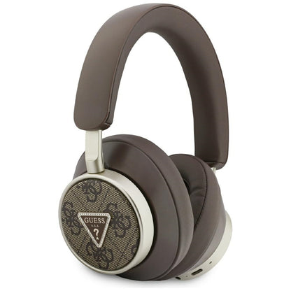 Handsfree Bluetooth Guess 4G Gold Triangle Logo, A2DP, Ruskea