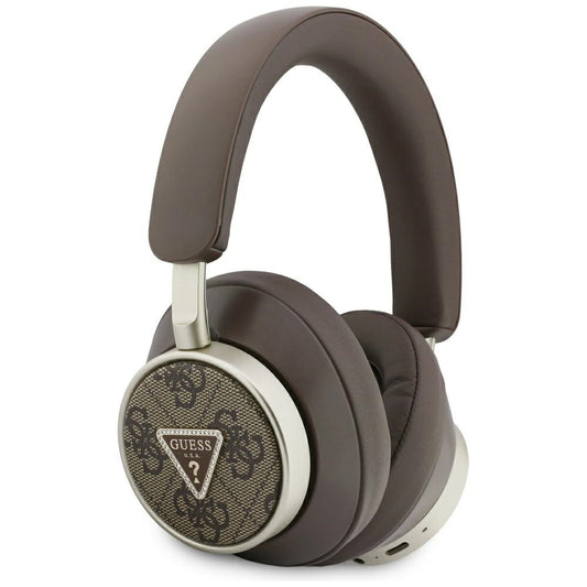 Handsfree Bluetooth Guess 4G Gold Triangle Logo, A2DP, Ruskea