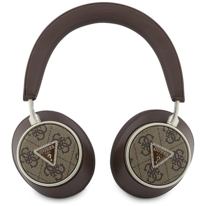 Handsfree Bluetooth Guess 4G Gold Triangle Logo, A2DP, Ruskea