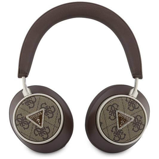 Handsfree Bluetooth Guess 4G Gold Triangle Logo, A2DP, Ruskea