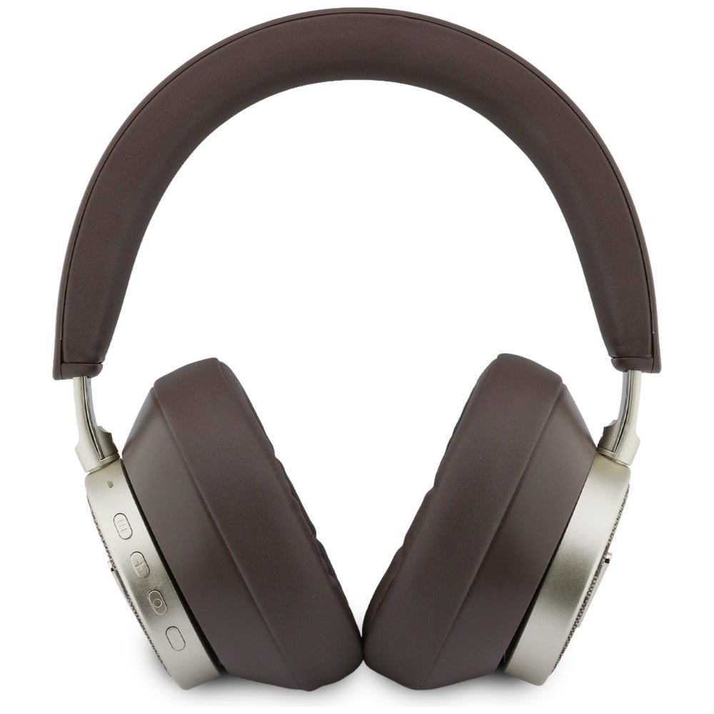 Handsfree Bluetooth Guess 4G Gold Triangle Logo, A2DP, Ruskea