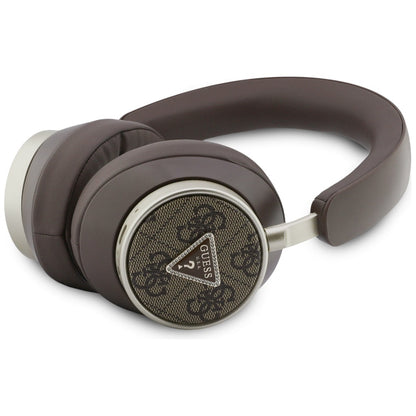 Handsfree Bluetooth Guess 4G Gold Triangle Logo, A2DP, Ruskea