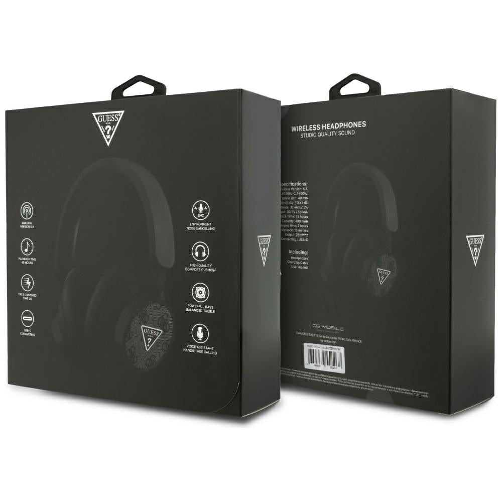 Handsfree Bluetooth Guess 4G Triangle Logo, A2DP, Musta