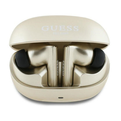 Handsfree Bluetooth Guess Capsule Printed Logo, TWS, ANC, Kultainen