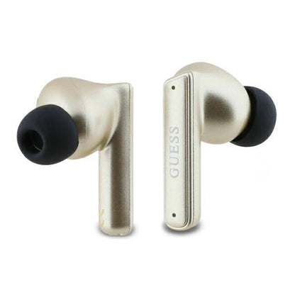 Handsfree Bluetooth Guess Capsule Printed Logo, TWS, ANC, Kultainen