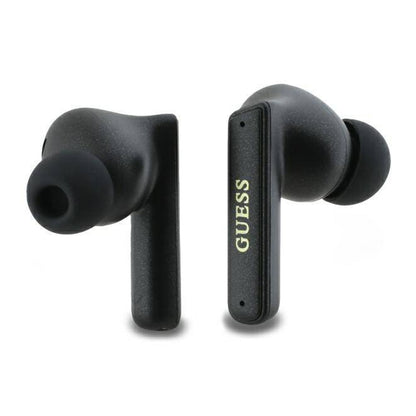 Handsfree Bluetooth Guess Capsule Printed Logo, TWS, ANC, Musta