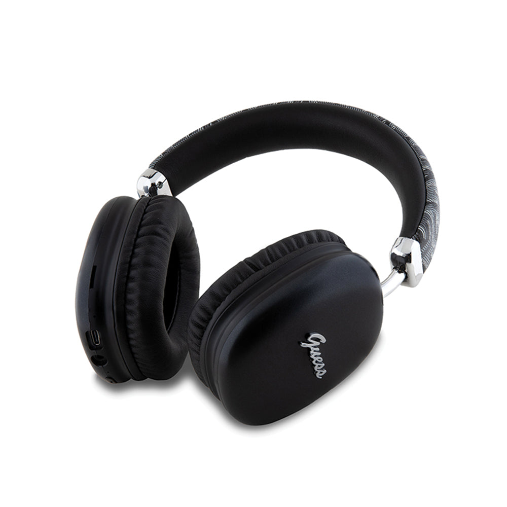 Handsfree Bluetooth Guess GCube Metallic Script Logo, A2DP, Musta