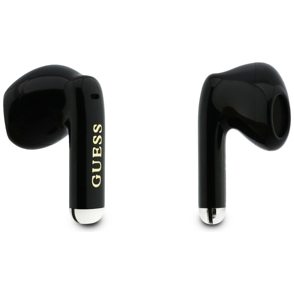 Handsfree Bluetooth Guess Glossy Gold Line Classic, TWS, Musta