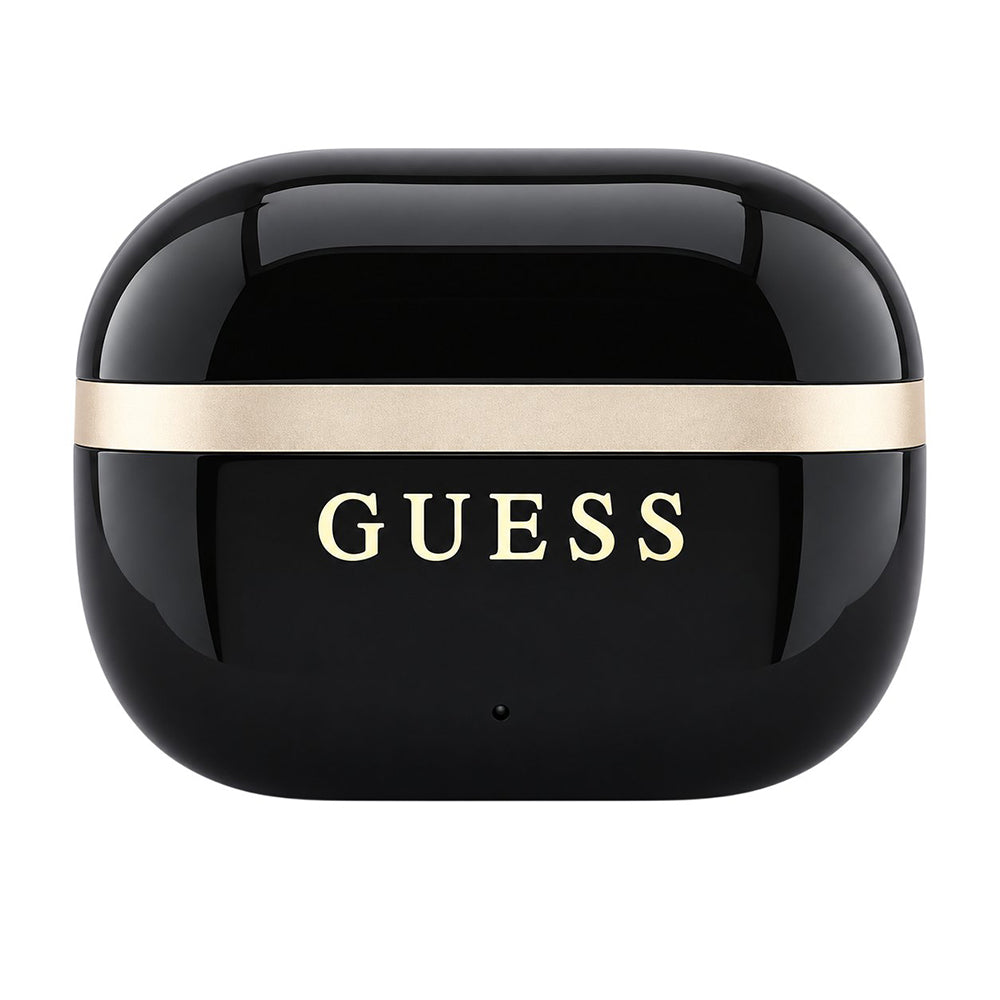 Guess Glossy Gold Line Printed Classic Logo -Bluetooth-handsfree-kuulokkeet, TWS, musta