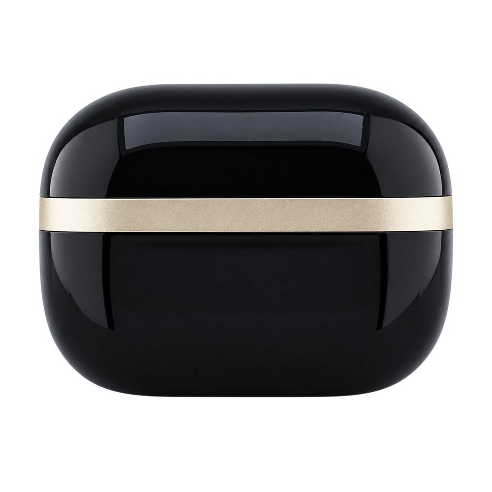 Guess Glossy Gold Line Printed Classic Logo -Bluetooth-handsfree-kuulokkeet, TWS, musta