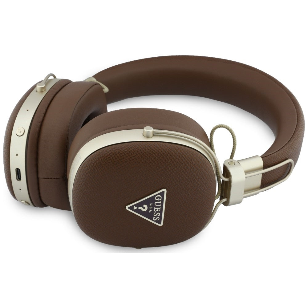 Handsfree Bluetooth Guess Karkea Kolmio Logo, A2DP, Ruskea