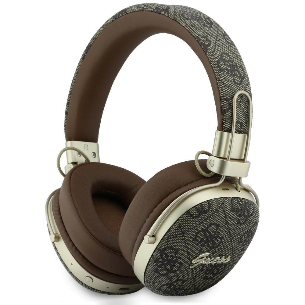 Handsfree Bluetooth Guess Metal 4G Script Logo, A2DP, Ruskea