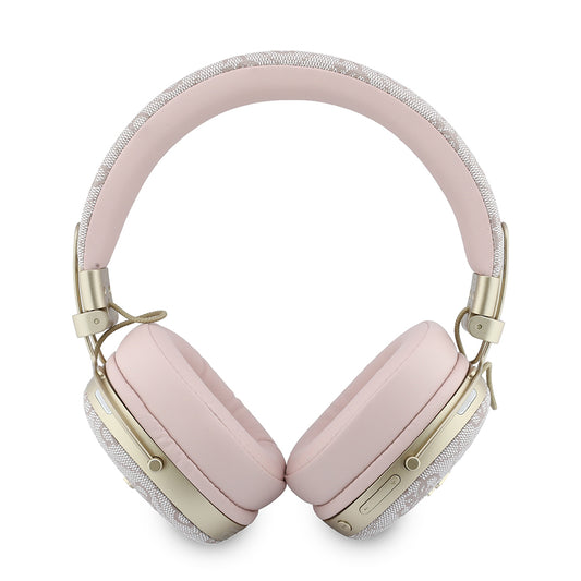 Handsfree Bluetooth Guess Metal 4G Script Logo, A2DP, Vaaleanpunainen