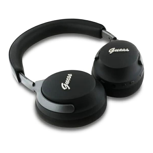 Handsfree Bluetooth Guess Metal Script Logo, A2DP, ANC, Musta