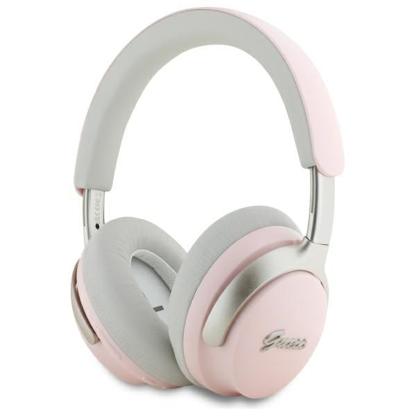 Handsfree Bluetooth Guess Metal Script Logo, A2DP, ANC, Pinkki