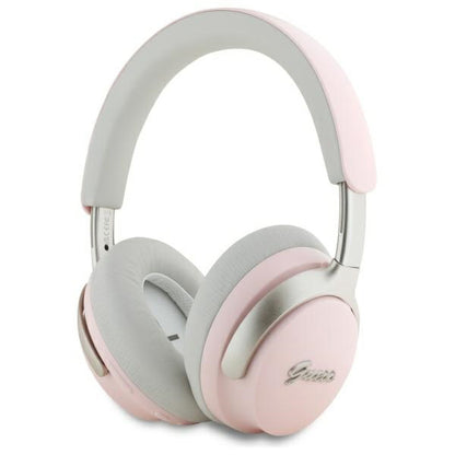 Handsfree Bluetooth Guess Metal Script Logo, A2DP, ANC, Pinkki