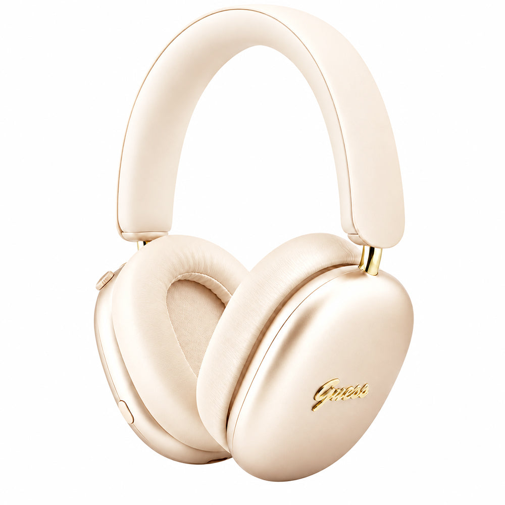 Guess Metal Script Logo Bluetooth-handsfree, A2DP, beige