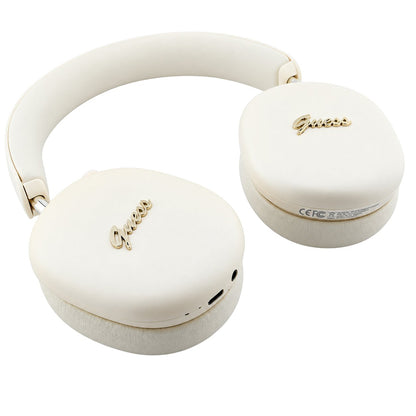 Guess Metal Script Logo Bluetooth-handsfree, A2DP, beige
