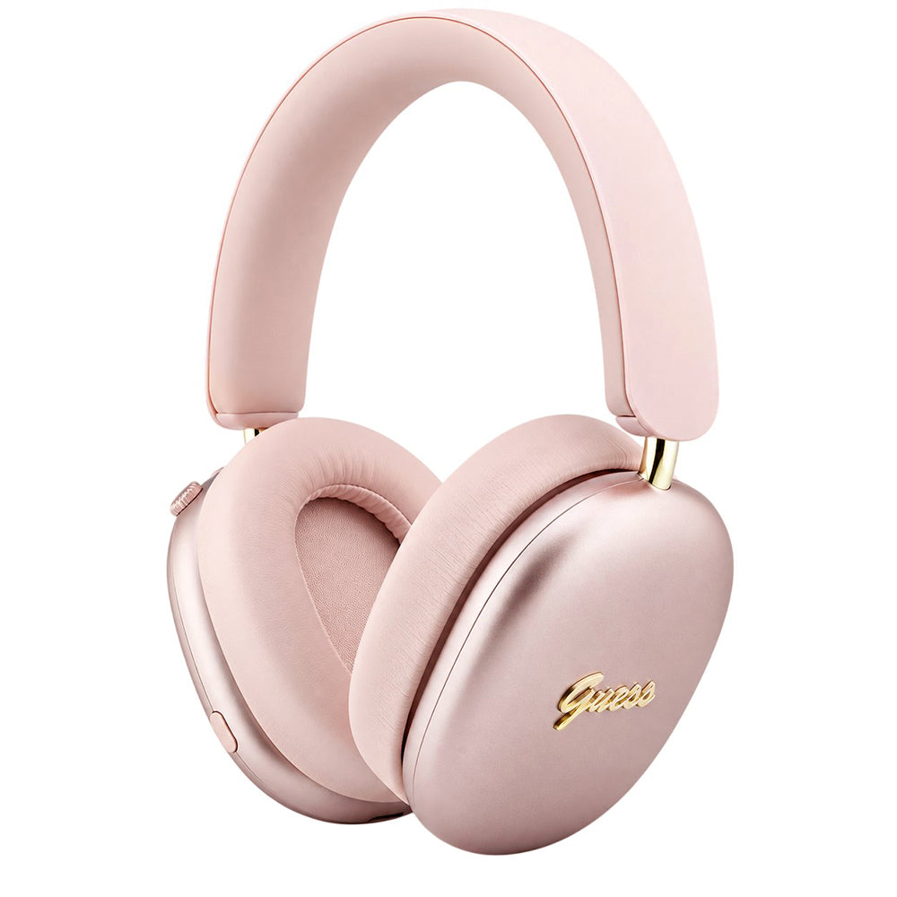 Guess Metal Script Logo -Bluetooth-handsfree, A2DP, vaaleanpunainen