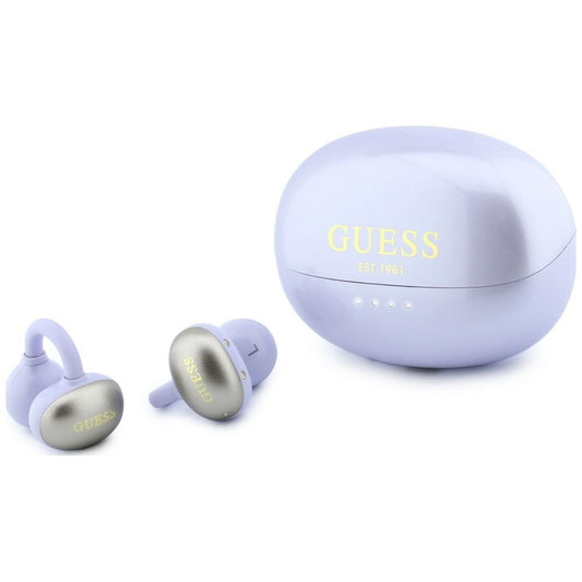 Handsfree Bluetooth Guess Metallipinta Elektropinnoitetut Osat Klassinen, TWS, Violetti