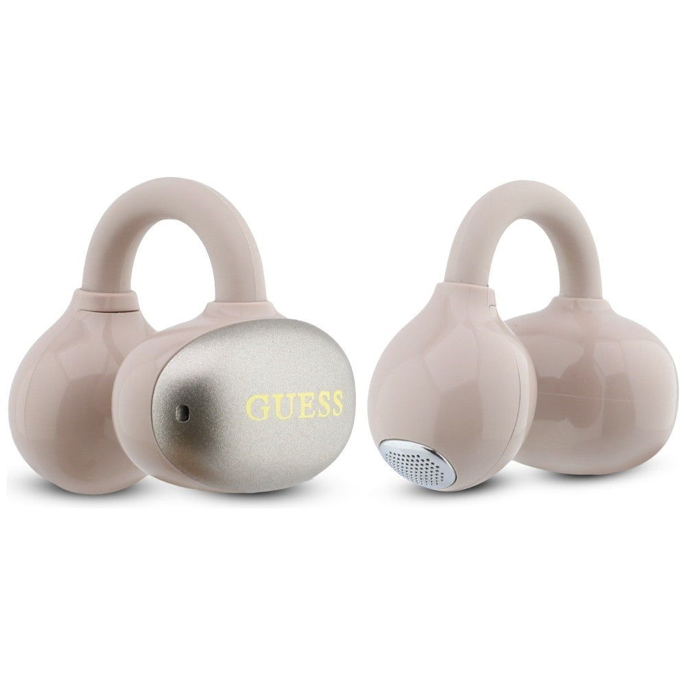 Handsfree Bluetooth Guess Metallipinta Elektropinnoitetut osat Klassinen, TWS, Vaaleanpunainen