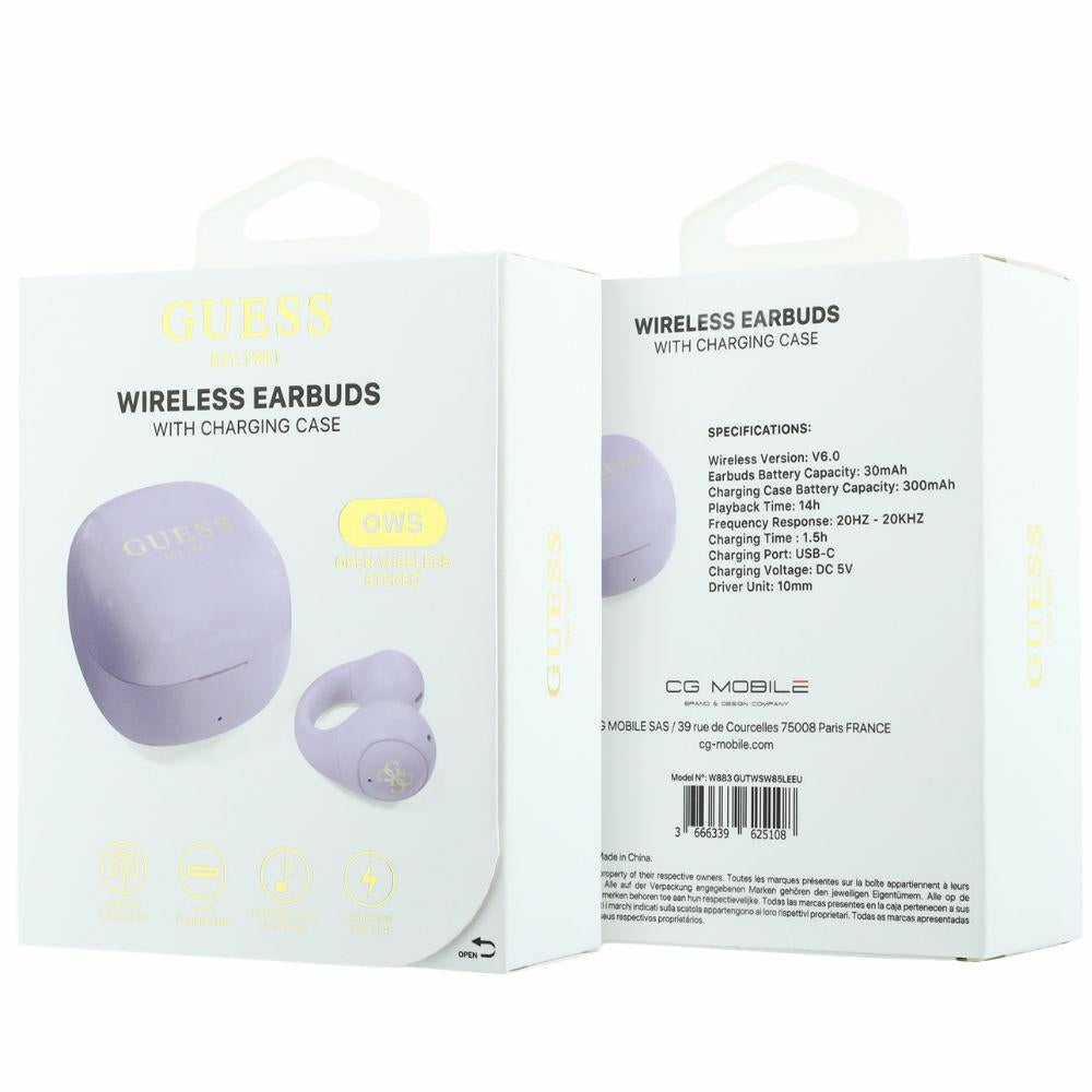 Handsfree Bluetooth Guess Mini Classic, TWS, Violetti