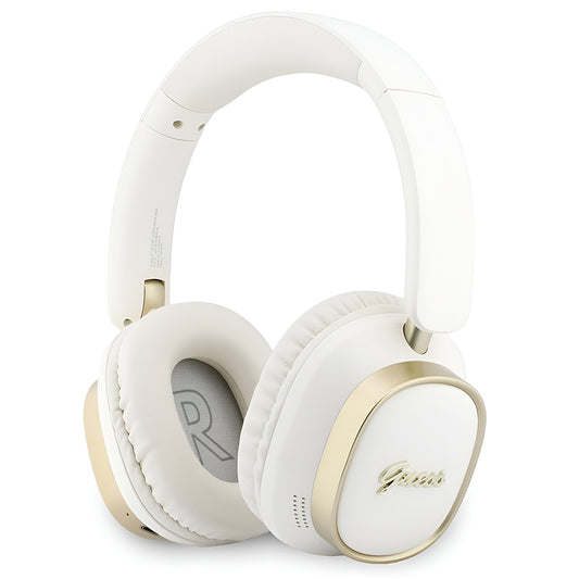 Handsfree Bluetooth Guess Rectangle Metal Script, A2DP, Valkoinen